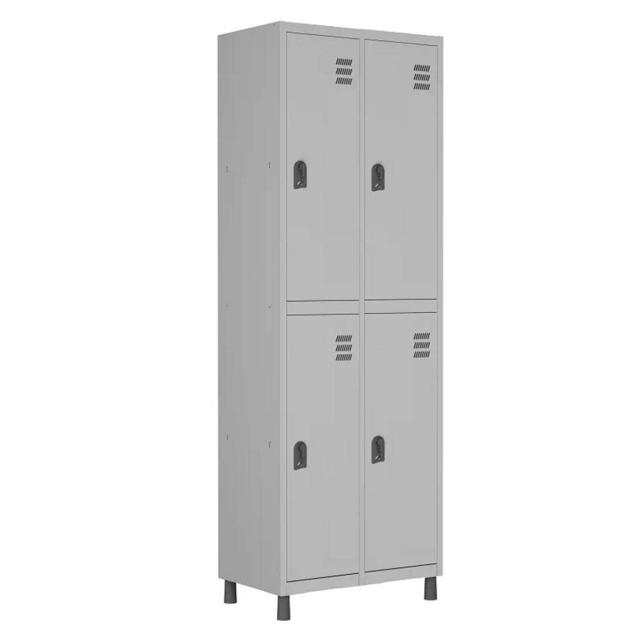 Roupeiro de Aço com 04 PORTAS GRANDES – 1,84×0,64×0,35m – CZ/CZ – W3 – 10912