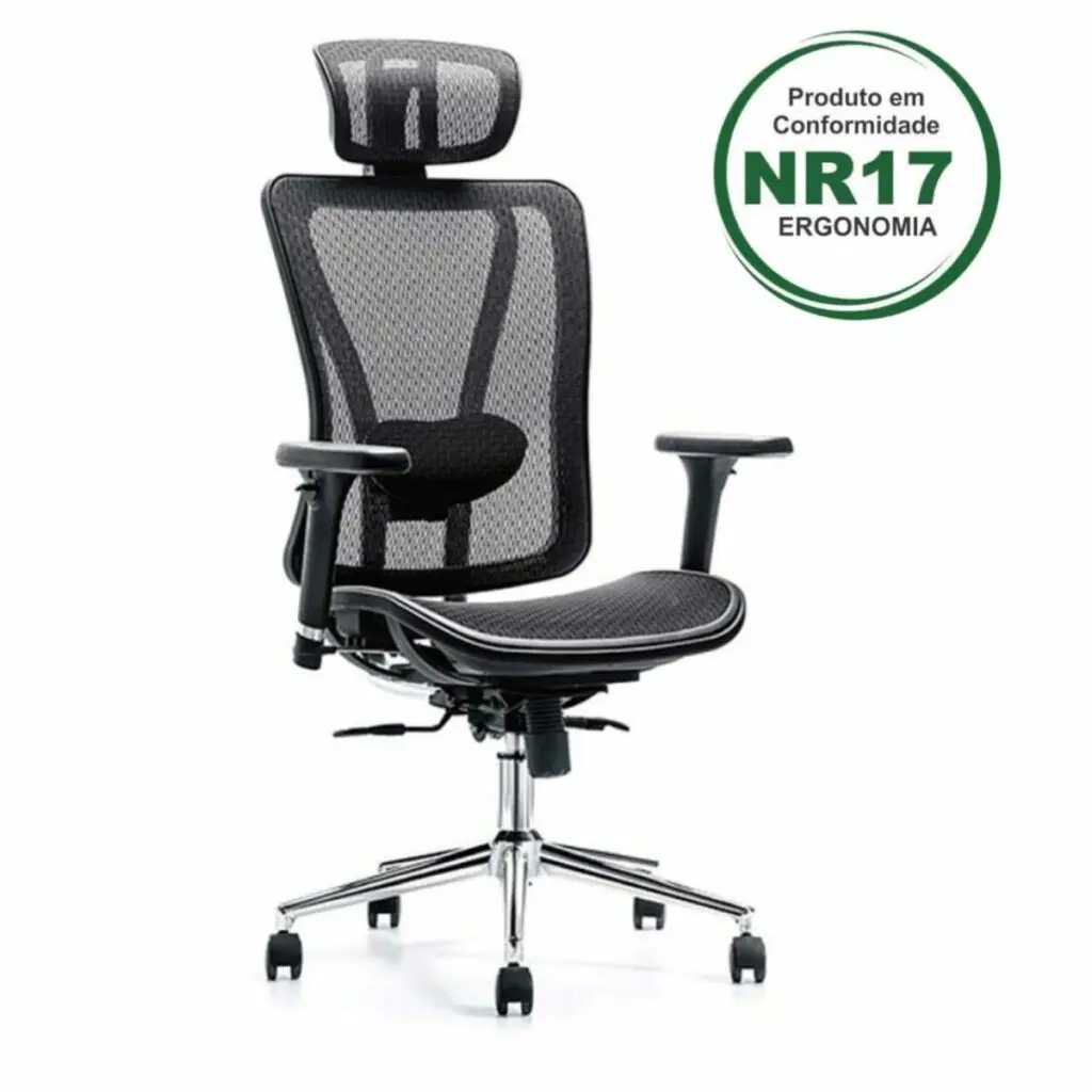 Poltrona Presidente TELA MK – 4000 – Cor Preta 30013