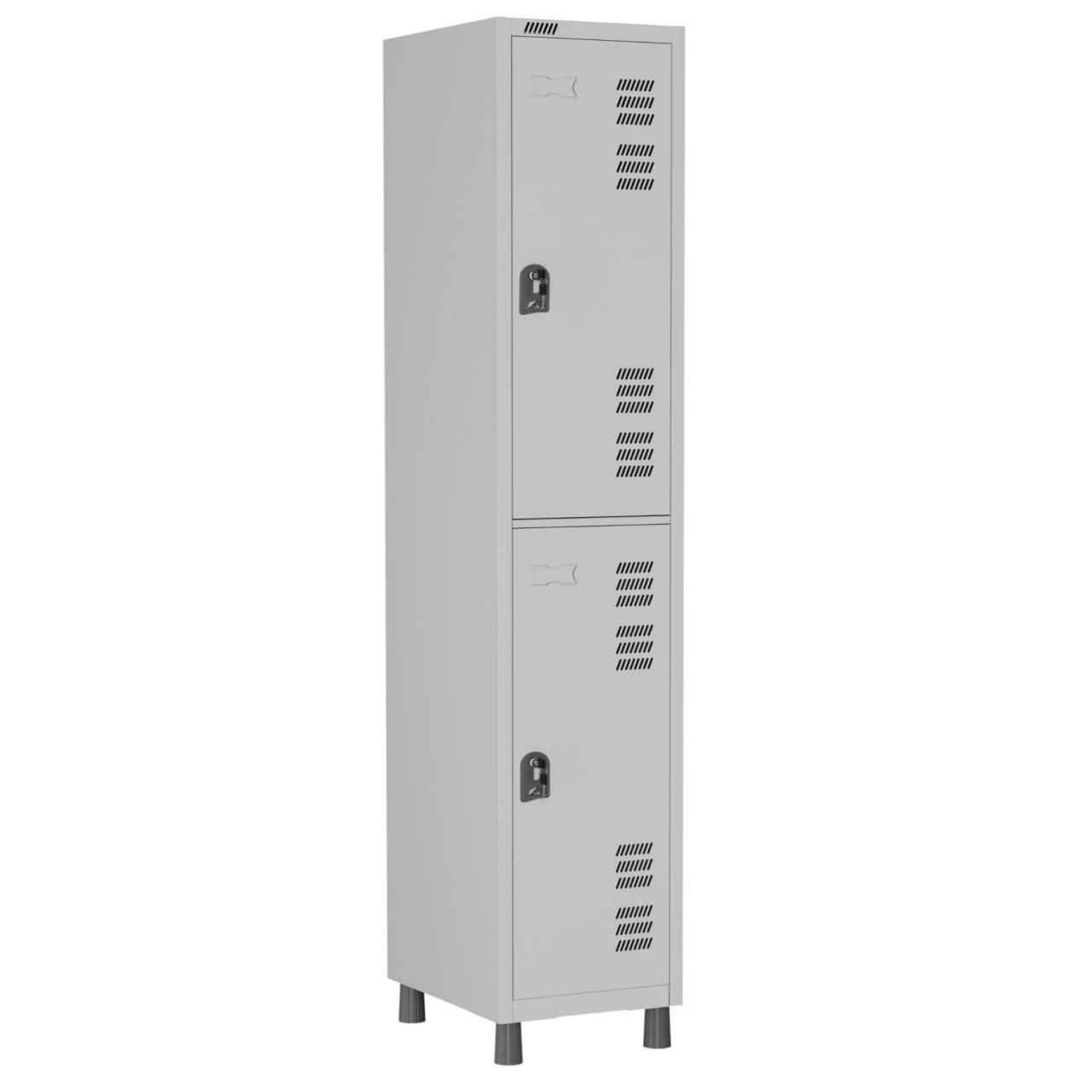 Roupeiro LOCKER de Aço com 02 PORTAS GRANDES – 1,90×0,32×0,40m – W3 – CZ/CZ 11012