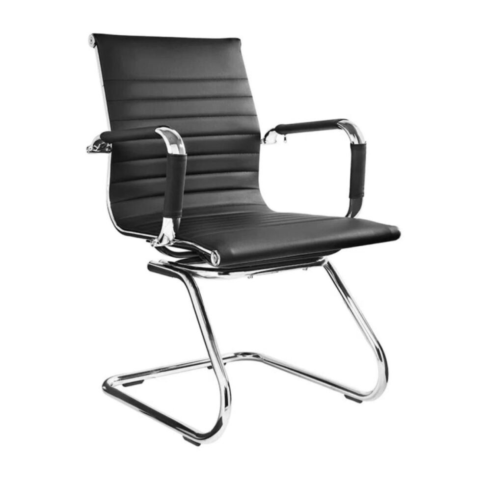 Cadeira Interlocutor Esteirinha CHARLES EAMES OR-3301 – Cor Preta 30401