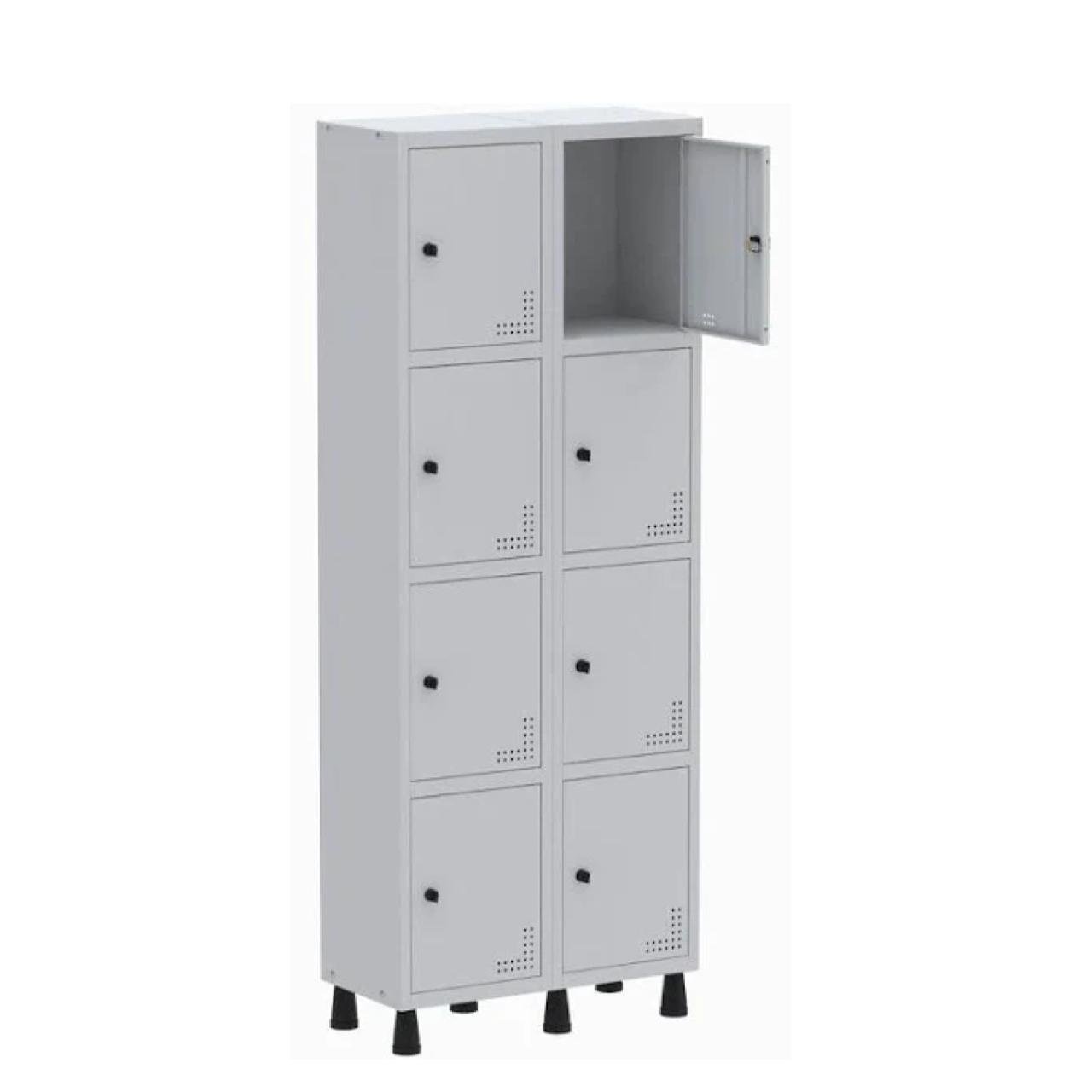 Roupeiro de Aço PAM c 08 Portas PEQUENAS – 1,80×0,69×0,32m – CZCZ – PANDIN – 74206