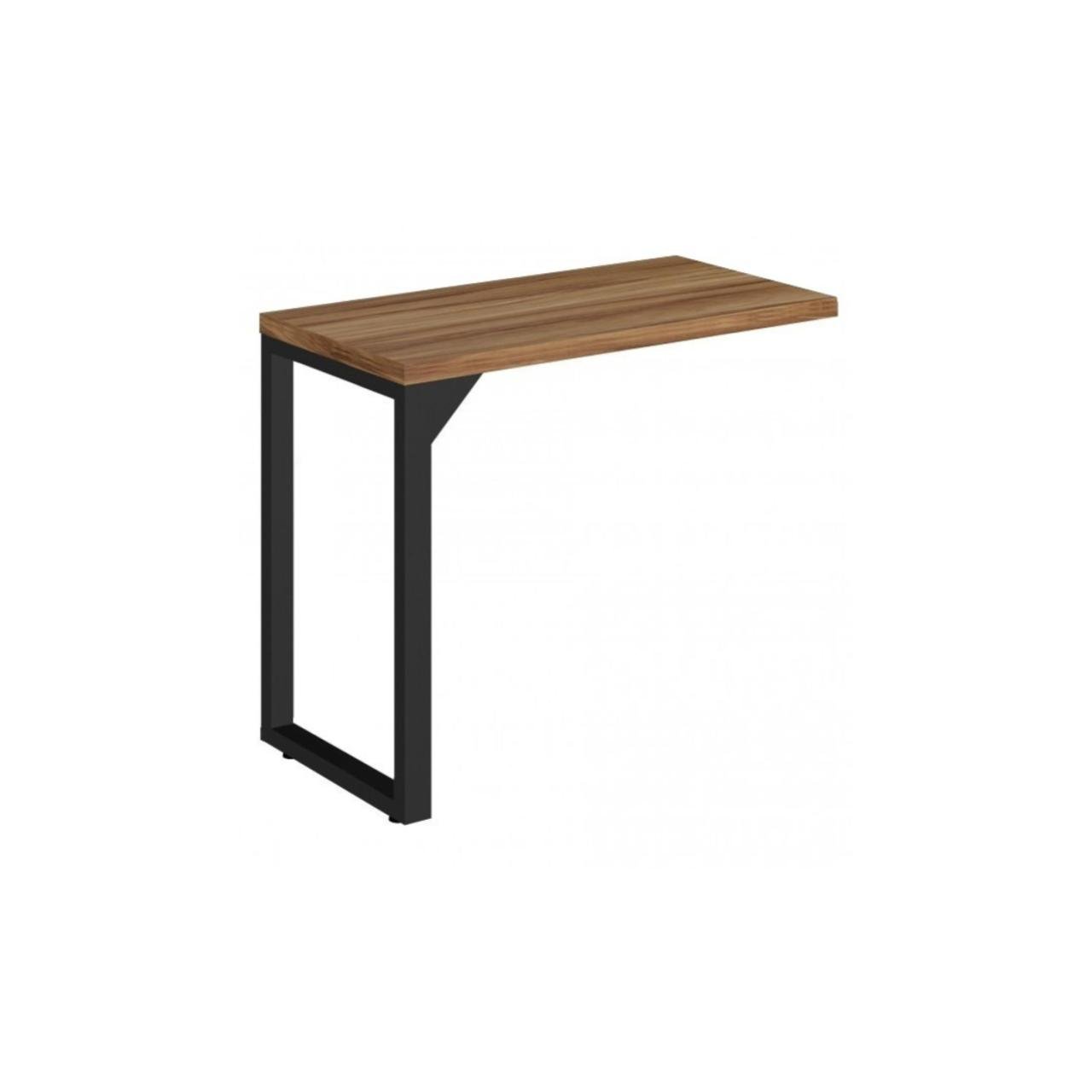Mesa AUXILIAR SIMPLES PÉ QUADRO 0,90m NOGAL SEVILHA / PRETO – 24419