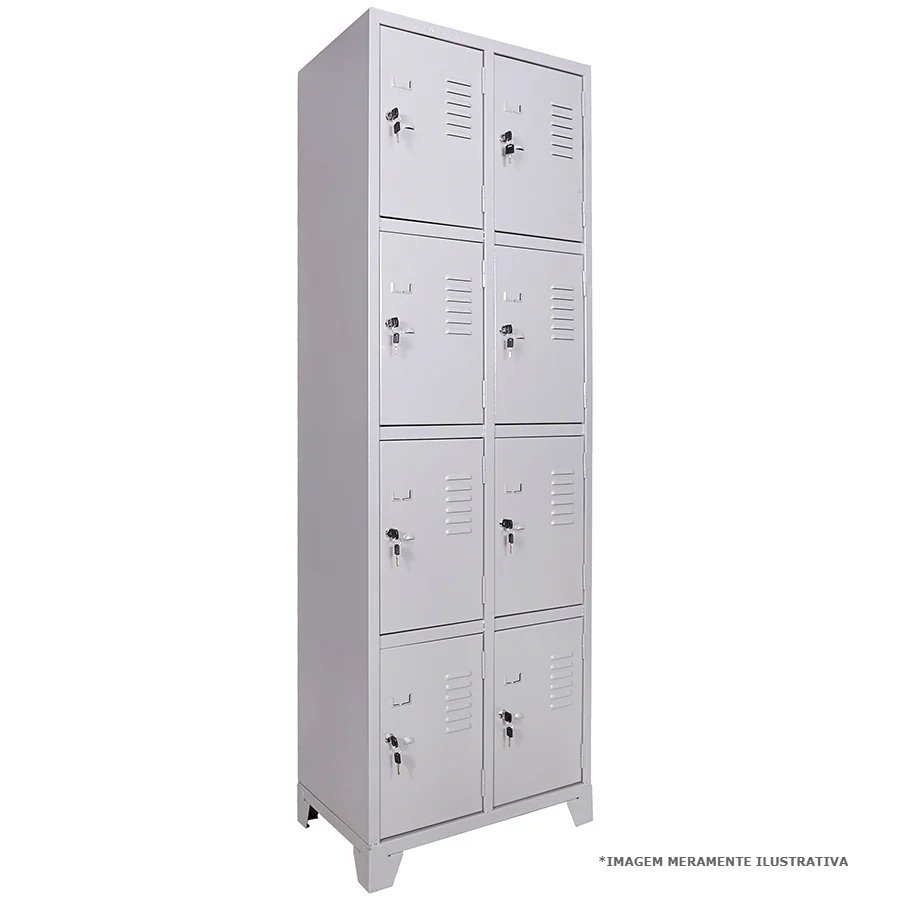 Roupeiro em Aço 8 Portas Pequenas – RP-06