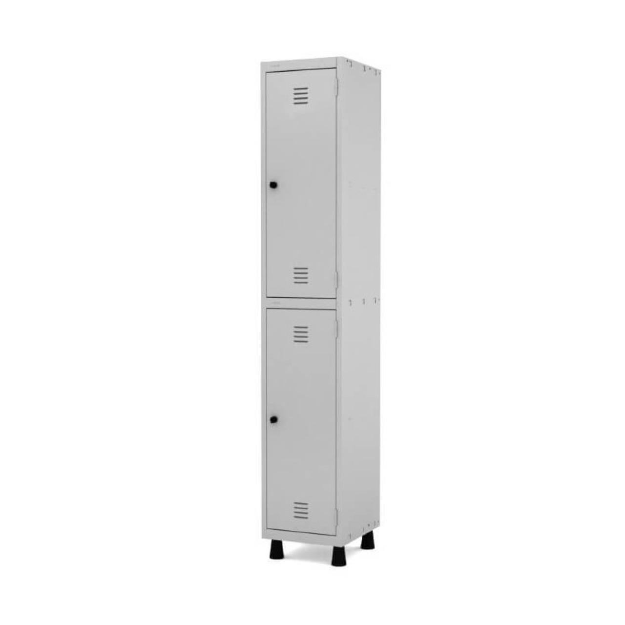 Roupeiro de Aço com 02 PORTAS GRANDES – 1,93×0,34×0,40m – CZ/CZ – PANDIN – 10001