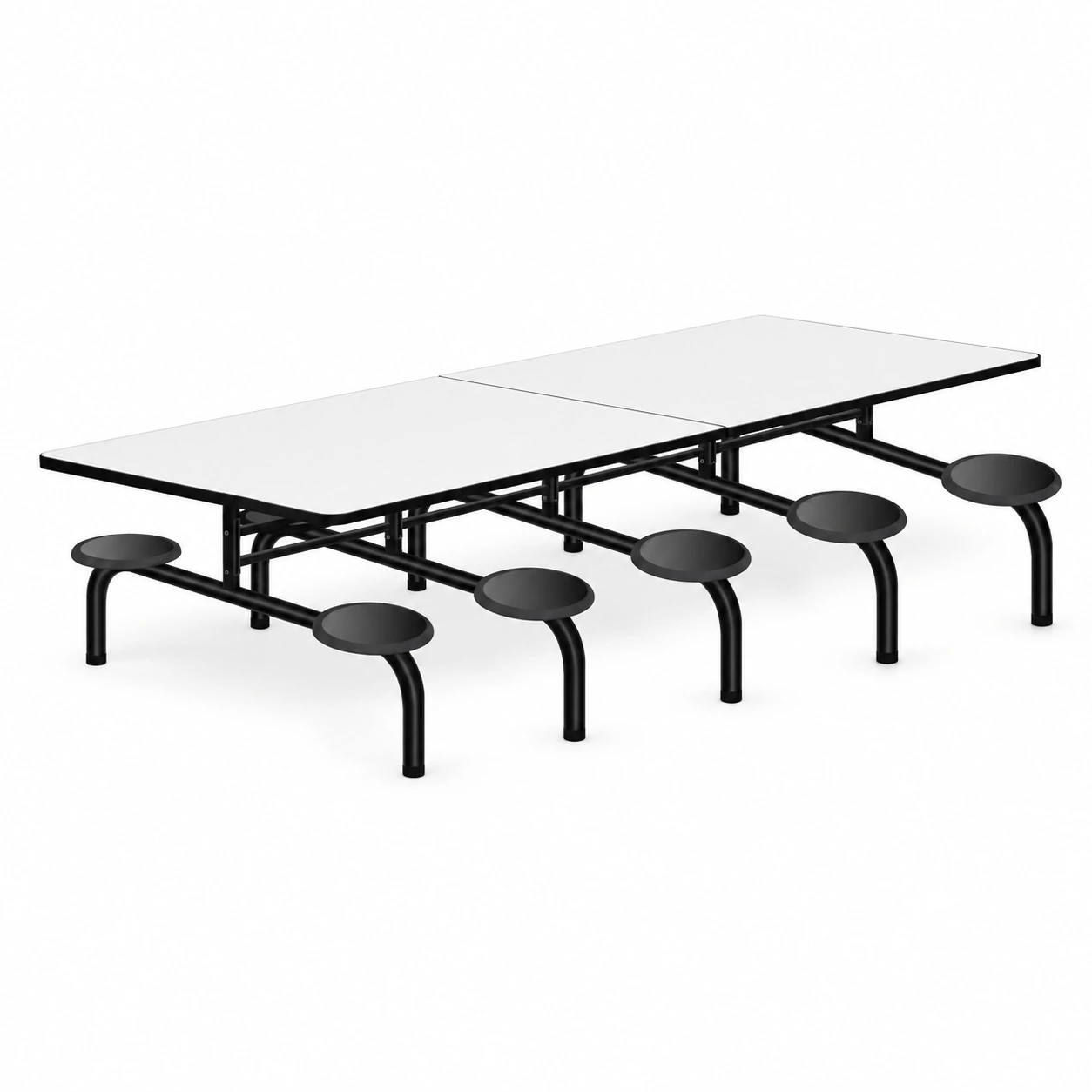 Mesa p Refeitório Fixo 10 Lugares MDP BRANCO DE 25 MM – ART VIVA – 50046