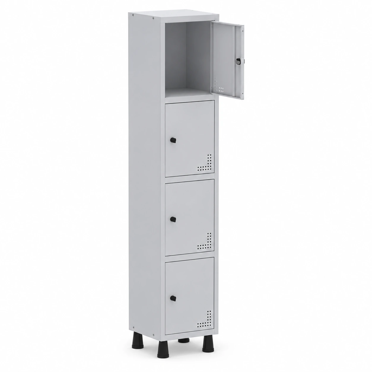 Roupeiro de Aço PAM c 04 Portas Pequenas – 1,80×0,35×0,32m – CZCZ – PANDIN – 74205