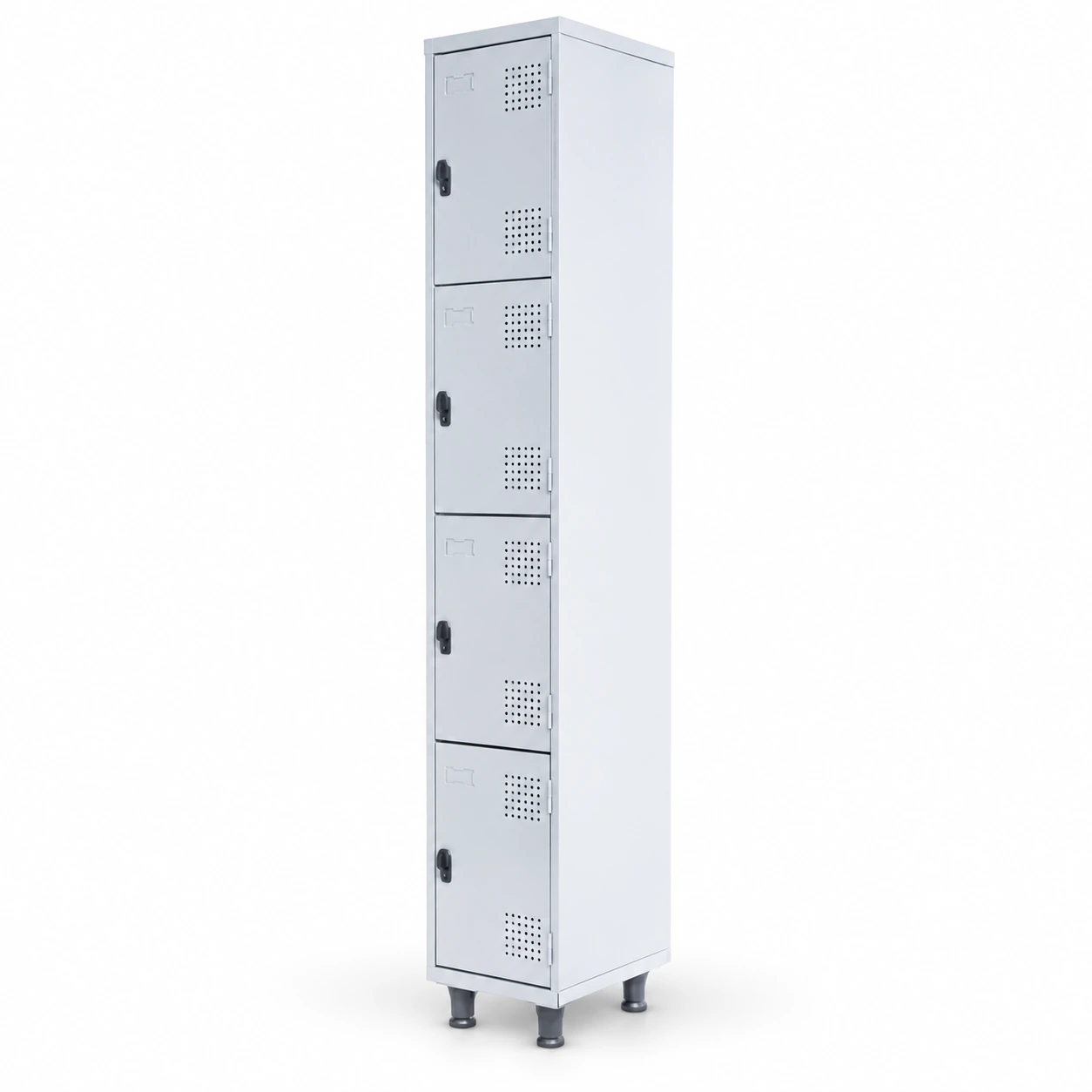 Armário Roupeiro de Aço c 04 Portas PEQUENAS 1,95×0,34×0,40m PEQUENAS – SA – CZCZ – 14011