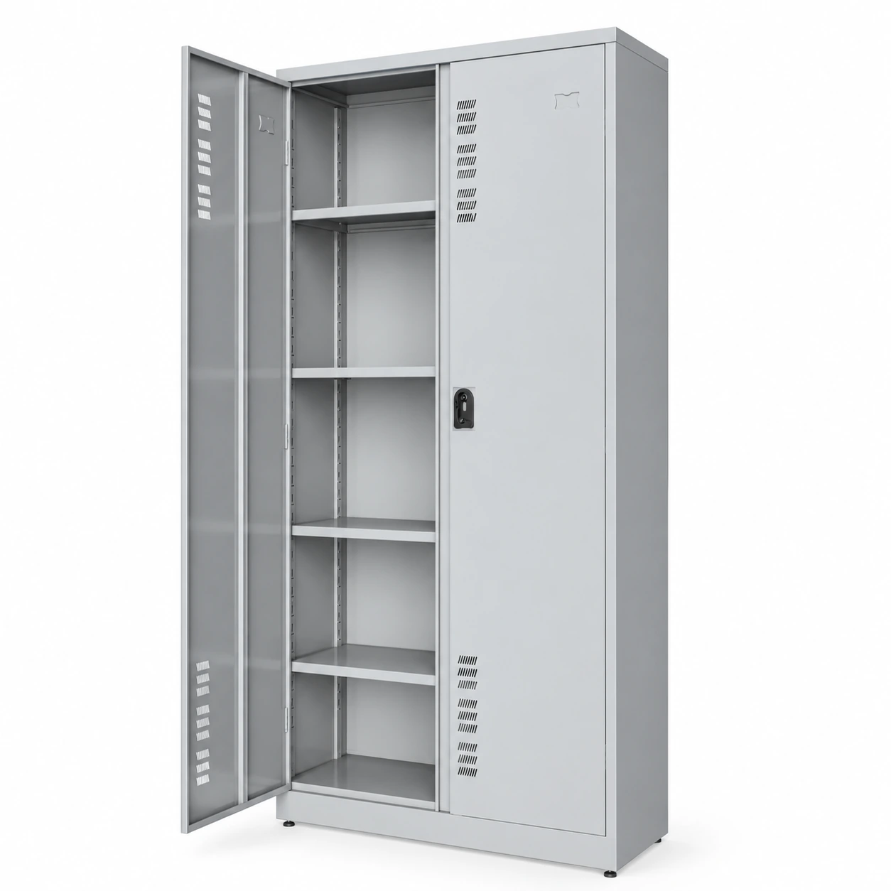 Armário de Aço POP c/ Portas – PA-80 – 1,90×0,80×0,40m – MONTADO – CHAPA #26 – W3 – CZ/CZ – 17005