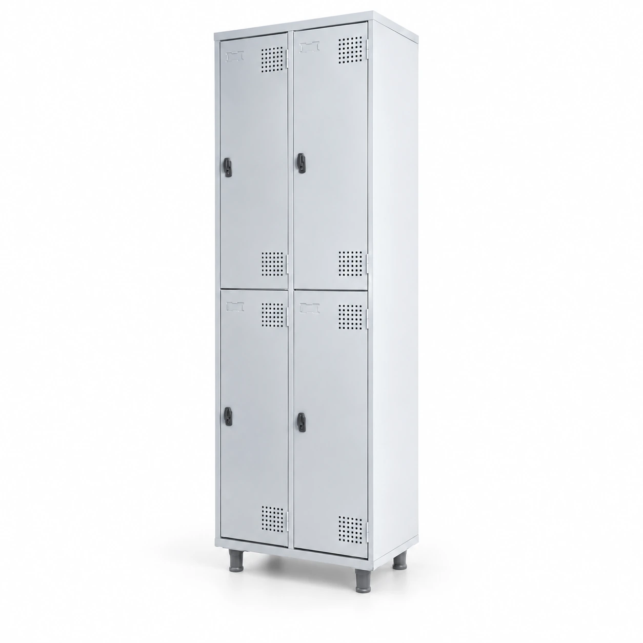 Armário Roupeiro de Aço c 04 Portas GRANDES – 1,95×0,62×0,40m – SA – CZCZ – 14008